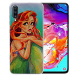 Ariel #4 Disney cover for Samsung Galaxy A70 – Blue