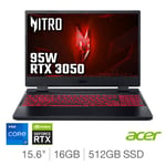 Nitro 5 Gaming Laptop, Intel Core i7, 16GB RAM, 512GB SSD, NVIDIA GeForce RTX 30
