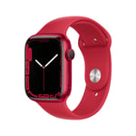 Watch Series 7 (GPS) Boîtier en Aluminium (Product) Red de 45 mm, Bracelet Sport (Product) Red, GPS + Cellular - Neuf
