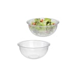 Salladsskålar i glas 2-pack