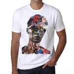 Homme Tee-Shirt Lunettes De Soleil Hipster Romantic Boy Flower - Hipster Romantic Boy Flower Sunglass - T-Shirt Graphique Éco-Responsable Vintage Cadeau Nouveauté