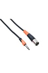 Bespeco SLSM100 Câble pour Enceinte Active Jack Stéréo XLR Mâle 1 m Noir