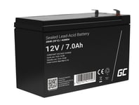 Green Cell AGM VRLA 12V 7Ah vedligeholdelsesfrit batteri til UPS-enheder