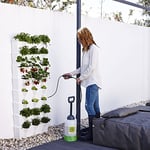 minigarden Vertical Kitchen Garden pour 24 Plantes, Comprend Le kit d’arrosage Goutte-à-Goutte, Autoportant ou Fixé au Mur, Long Cycle de Vie (Blanc)