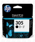 HP Original 305 Black Ink Cartridge For DeskJet 2724 Inkjet Printer, 3YM61AE