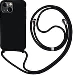 Coque de Protection en Silicone pour iPhone 13, Collier réglable