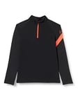 NIKE Unisex Kids Dri-fit Academy Pro Shirt, Black/Black/Bright Crimson, 7-8 Years UK