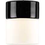 Tak- och vägglampa Opus 100/125 svart, matt opal LED 8W 3000K