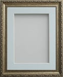 Frame Company Brompton Bronze A2 Frame With Light Blue Mount for Image A3 *Choice of sizes*