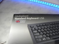 Kensington ValuKeyboard Standard USB Keyboard Black QWERTY Wired NEW UK #BOX186