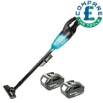 Makita DCL180 18V LXT Black Vacuum Cleaner With 2 x 5.0Ah Batteries