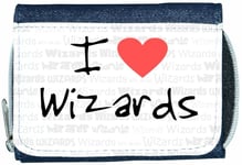 I Love Heart Wizards Denim Wallet