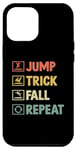 Coque pour iPhone 14 Pro Max Jump Trick Fall Repeat Trampoline Trampoliniste Trampoliniste Trampoline