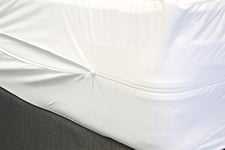The Bettersleep Company Fully Encased Waterproof Antibacterial Anti-Bed Bug Mattress Protector with Zip Closure-Pillow Protectors Available Separately (Pillow Protector Pair)