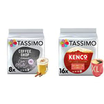 Tassimo Chai Latte Coffee Pods (Pack of 5, Total 80 Coffee Capsules) & Kenco Americano Grande Coffee Pods (Pack of 5, Total 80 Coffee Capsules)