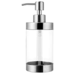 Soap Dispenser Stainless Steel and Acrylic Shampoo Lotion Pump Bottle for Bathroom Kitchen Sink Office Hotel for Kitchen Washing Up Liquid Hand Soap Shower Gel 300ML