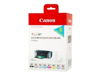 Canon CLI-42 BK/GY/LG/C/M/Y/PC/PM Multipack - 8-pack - grå, gul, cyan, magenta, lysegrå, fotocyan, fotomagenta - original - blekkbeholder - for PIXMA PRO-100, PRO-100S PIXUS PRO-100