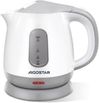 Small Electric Kettle 1 Litre 1100W Low Wattage Kettle for Bedroom Travel Offic