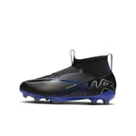 NIKE Jr Zoom Sneaker, Black Blue Grey, 5 UK