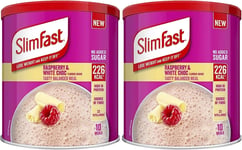 Meal Replacement Slimfast Raspberry & White Chocolate Meal Shake Powder 10 Servi