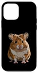 Coque pour iPhone 12 mini Hamster doré animal de compagnie graphisme hamster rongeur