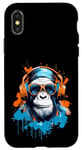 iPhone X/XS Groovy Ape DJ: Monkey Beats Headphones Case