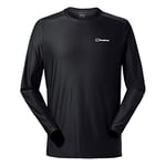 Berghaus Men's 24/7 Long Sleeve Crew Tech Baselayer T-Shirt, Black, XXL