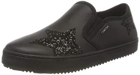 Geox J Kalispera Girl I Sneaker, Black, 9 UK Child