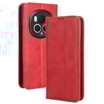 EIDERWOOD Honor Magic6 Pro (5G) Magnetiskt Konstläder Flip Fodral - Röd