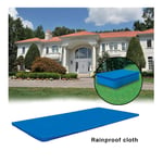 ZHENN Rectangular Pool Cover Protector for Above Ground Pool PE Portable Swimming Pool Cover Blanket Paddling Cloth Durable Dust-Proof Tarpaulin Rainproof Easy Set Blue,300x201x 66cm