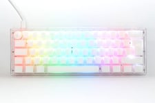 Ducky One3 Aura White Mini with Brown Cherry MX Switch Keyboard - UK Layout