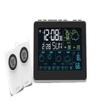 Smart Väderstation, Stor LCD-skärm, Inomhus/Utomhus Termometer, 1 sensor
