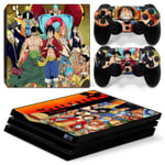 Kit De Autocollants Skin Decal Pour Console De Jeu Ps4 Pro Corps Entier One Piece Horizon, T1tn-P4pro-1391