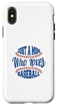 iPhone X/XS Just a Mom Who Loves Baseball Fan Mother Gift Case