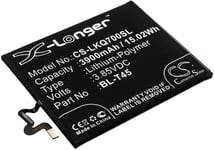 Kompatibelt med LG K51, 3.85V, 3900 mAh