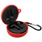 Headset Carrying Case for LG Tone Free FN7 / FN6 / FN5 / FN4,Bluetooth Earphon Case with Metal Hook,Waterproof Headset Case for LG Tone Free.