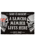 Sons of Anarchy Black Coir Door Mat (Unisex)