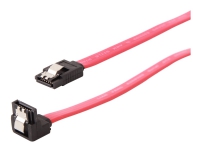 Cablexpert - SATA-kabel - Serial ATA 150/300/600 - SATA vinklad till SATA spärrad - 10 cm - platt