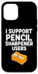 Coque pour iPhone 15 Pro I Support Taille-crayon Manuel Rotatif Utilisateurs Graphite