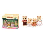 Sylvanian Families - Striped Cat Family & Bear Family