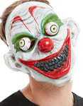 Clown Mask i Tunn Plast med Rörliga Ögon