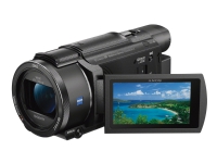 Sony Handycam FDR-AX53 - Videoopptaker - 4K / 30 fps - 16.6 MP - 20optisk x-zoom - Carl Zeiss - flashkort - Wireless LAN, NFC - svart