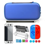Nintendo Switch OLED-kotelo lisävarusteineen 9 osaa Sininen