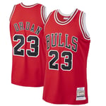 LZZQMR Gilet de Basketball Masculin pour taureaux # 23 Jordan Jersey, T-Shirt de Basketball de Broderie sans Manches rétro, Ventilateurs de Basket-Ball de Basket-Ball supér Red-XL