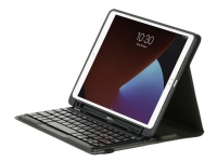 Targus Pro-Tek Education - Tastatur og folioveske (boks) - trådløs - Bluetooth 5.1 - Tysk - svart tastatur, svart boks - for Apple 10.2-inch iPad (7. generasjon, 8. generasjon, 9. generasjon)