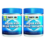 Thetford - pack 2x Aqua-Kem Bleu x 15 Sachets Traitement des Matières - Bleu