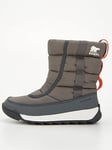 SOREL Younger Kids Whitney II Puffy Mid Waterproof Boot - Grey, Grey, Size 12 Younger