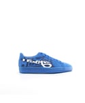 Puma Suede Classic x Pepsi Blue Leather Mens Lace Up Trainers 366332 01 - Size UK 3.5