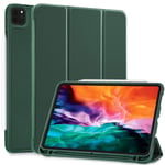 SIWENGDE Case for iPad Pro 11 2020, Support iPad 2nd Pencil Charging & Pair,Hard Cover with Auto Sleep/Wake,Full Body Protective Rugged Shockproof Case for iPad Pro 11 Inch 2020 (Green)