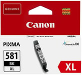 Genuine Canon CLI-581XLBK Black Ink Cartridge, for Pixma TR7550, TS8150, TR8550